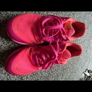 Neon Pink Running Nikes